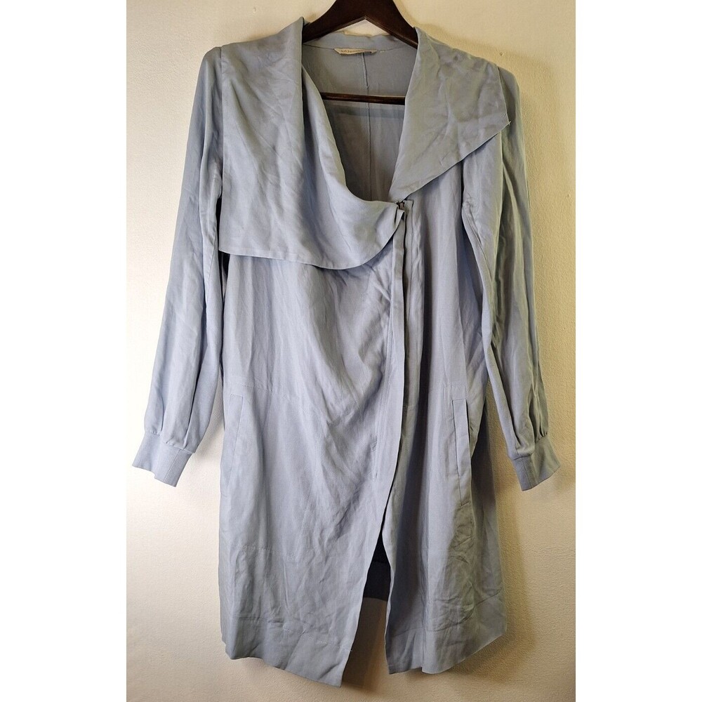 SOFT SURROUNDINGS Full Zip Jacket Women's M Faux Wrap L/S Lagenlook Boho Western